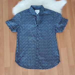 Cactus Man Ricky Singh Men's Blue Floral Shirt Small